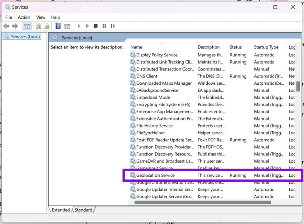 Location is turned off in system settings in Edge Version 149 9