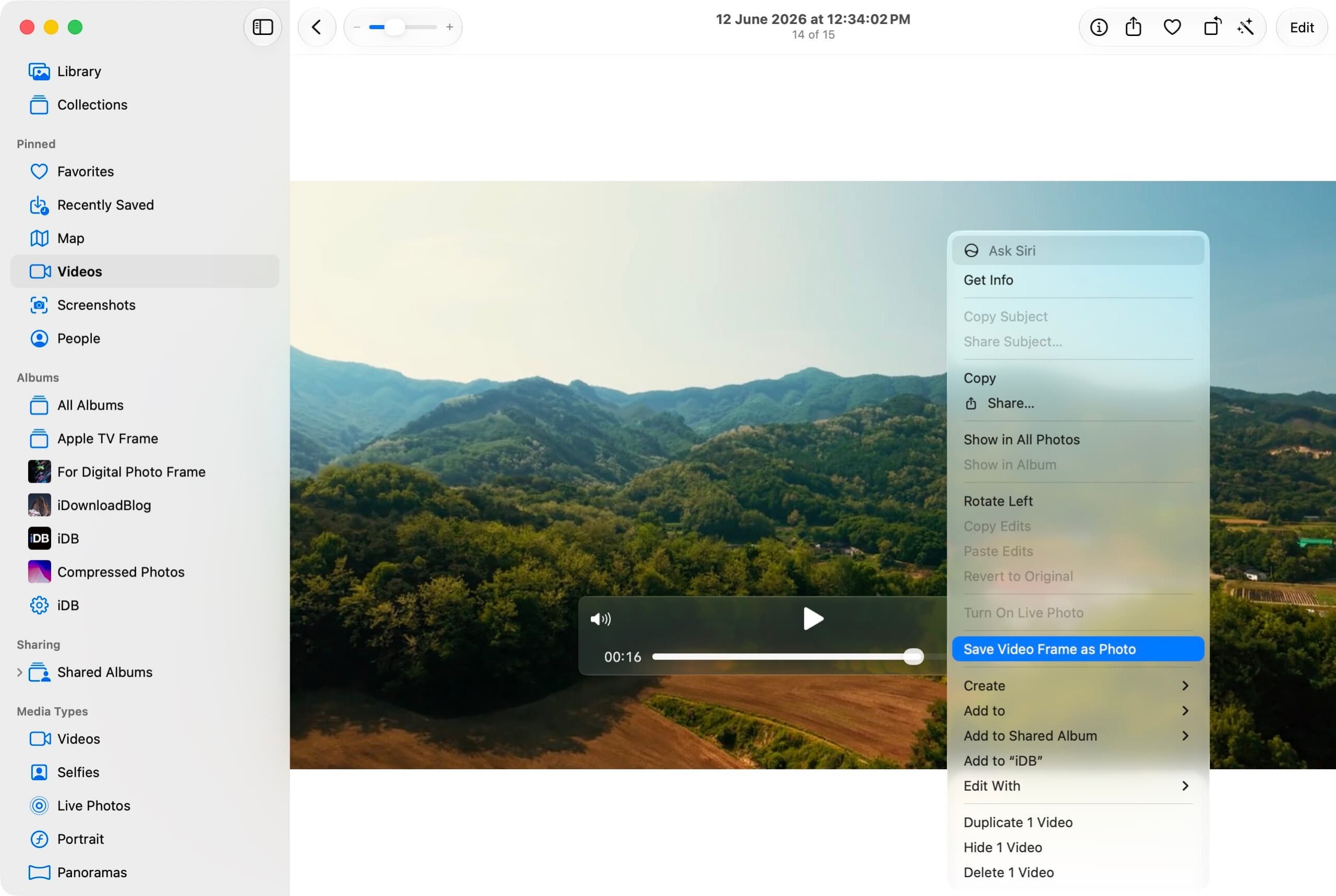 Save Video Frame as Photo on Mac