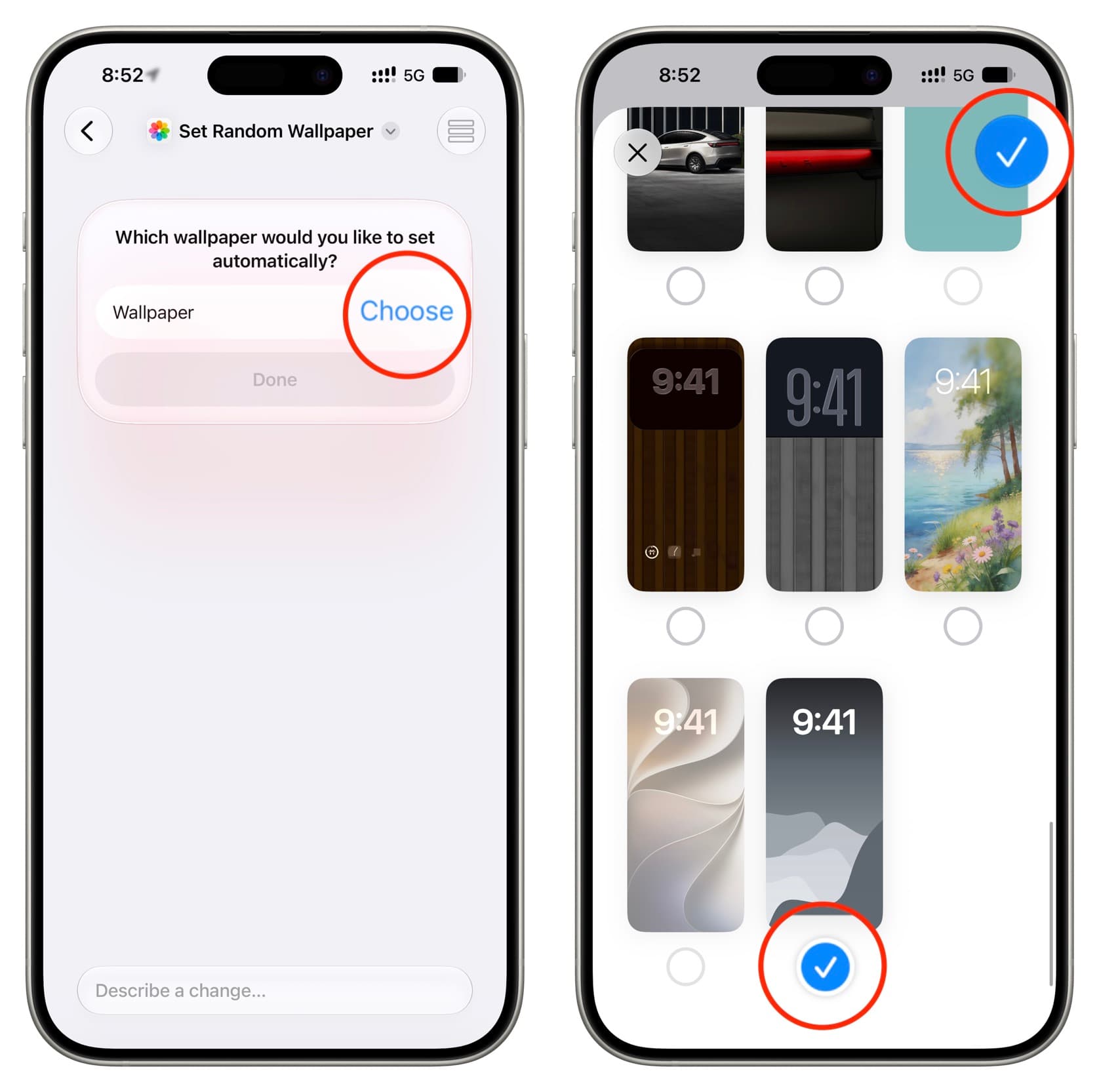 following what siri ai asks for when building shortcut on iphone