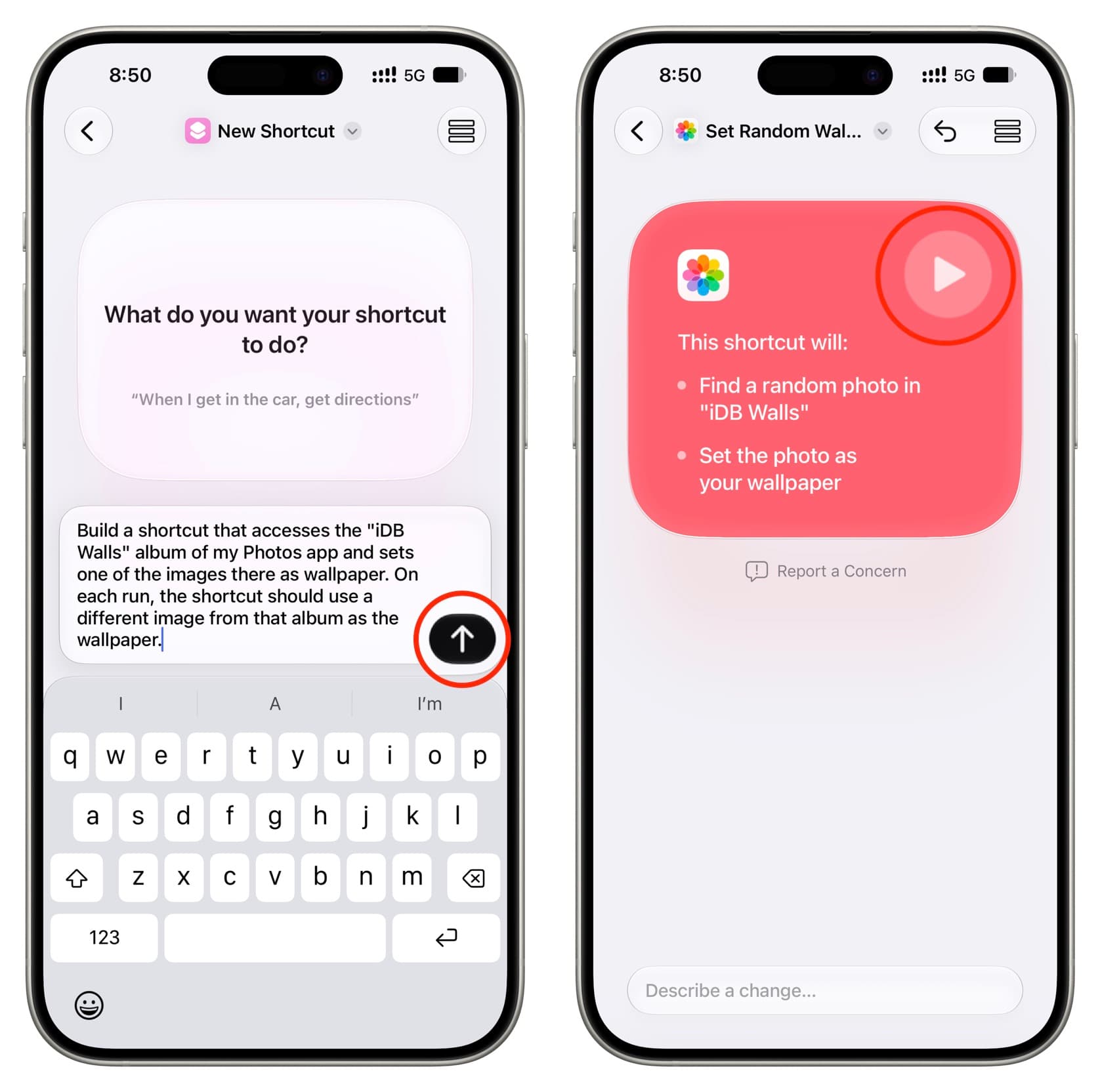 using siri ai to build a shortcut in ios 27